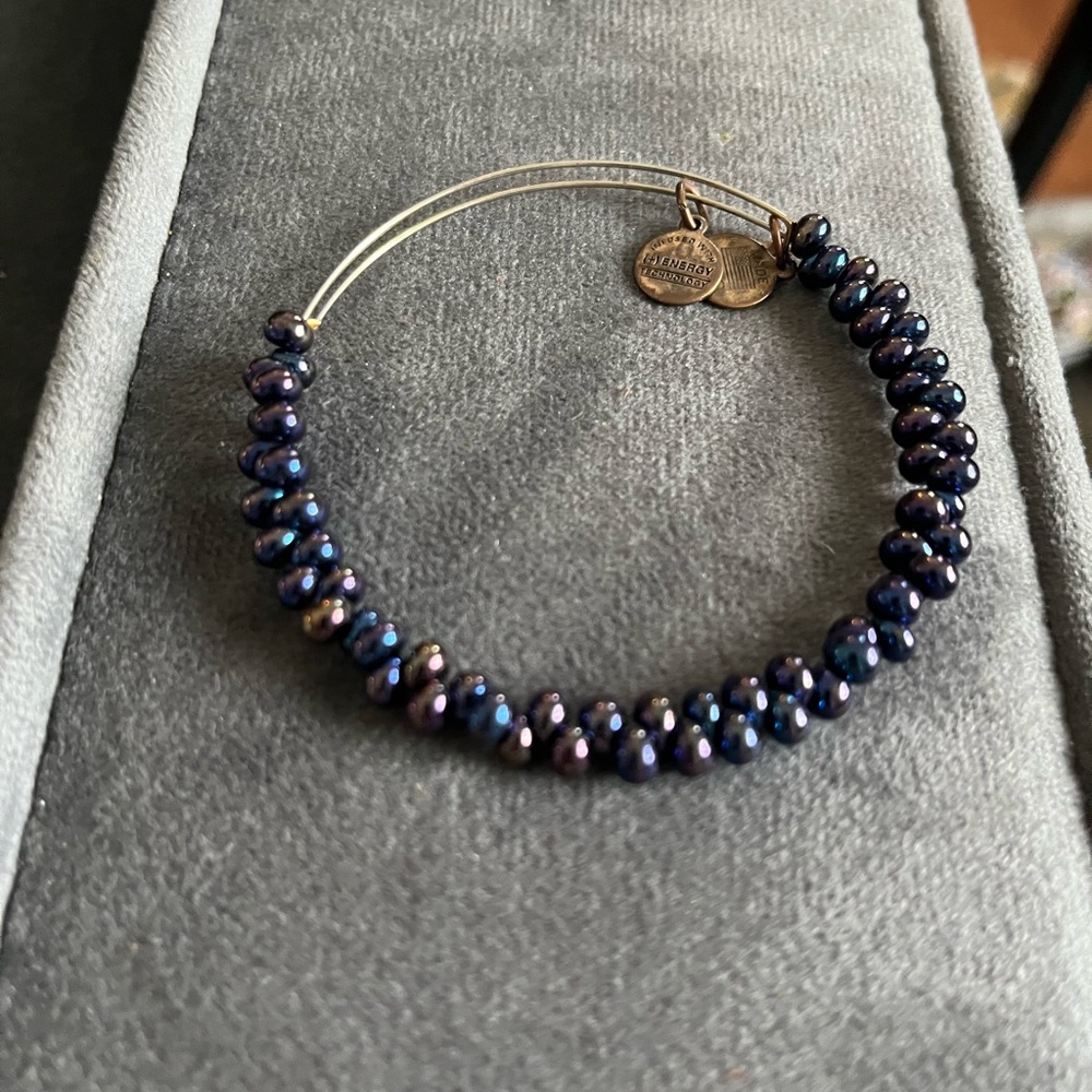 Alex and Ani Iridescent Beaded Bangle